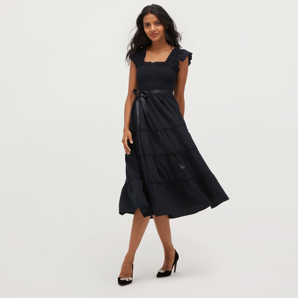 Hill House Ellie Nap Dress - Wrinkle Resistant Black Crepe